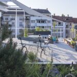 15 Heap Apartments inside of an Urban Island. Landskronhof in Basel, Switzerland