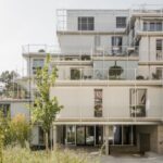 15 Heap Apartments inside of an Urban Island. Landskronhof in Basel, Switzerland