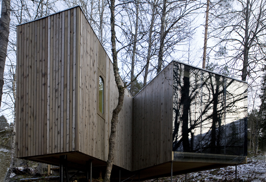 Jensen & Skodvin Architects -Cutiile dintre mesteceni – Juvet Landscape Hotel