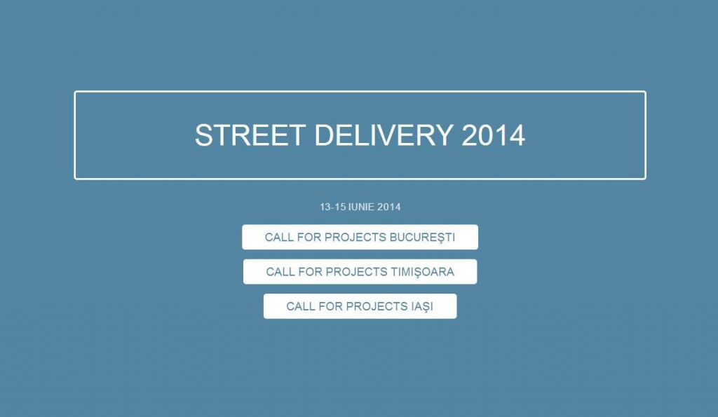 street delivery 2014 - call for projects
