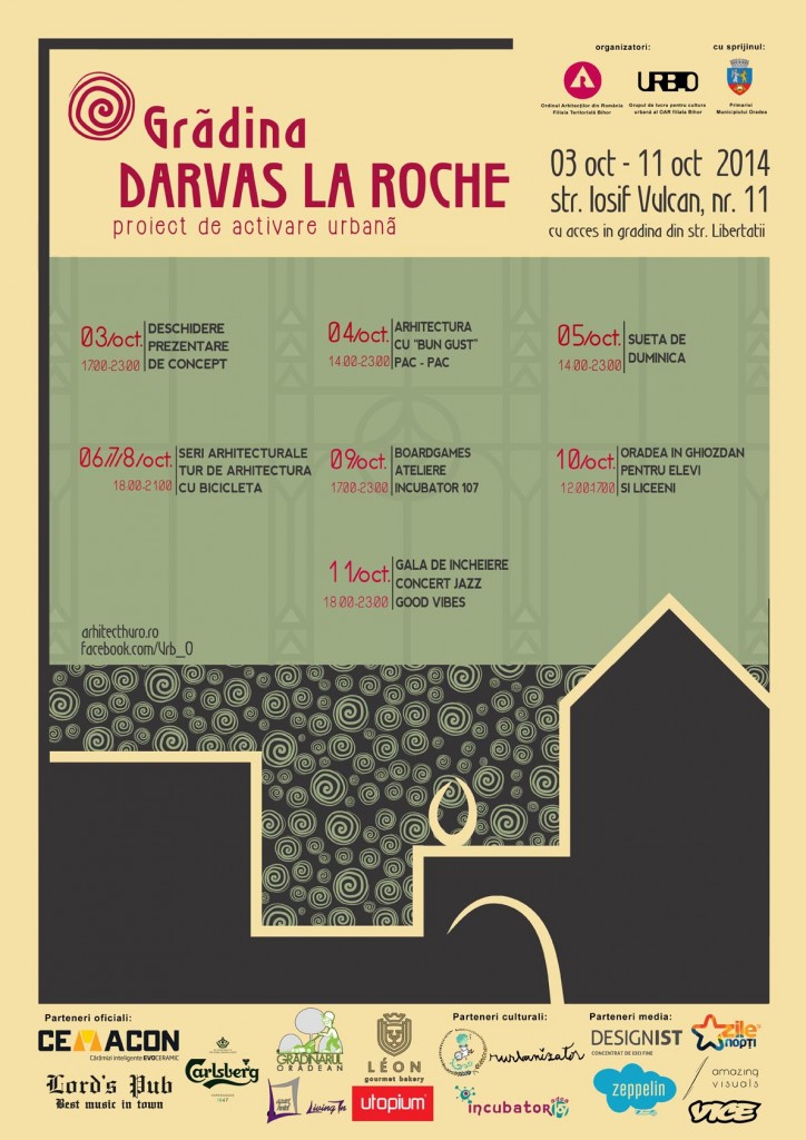 poster ev. Gradina Darvas - La Roche Oradea