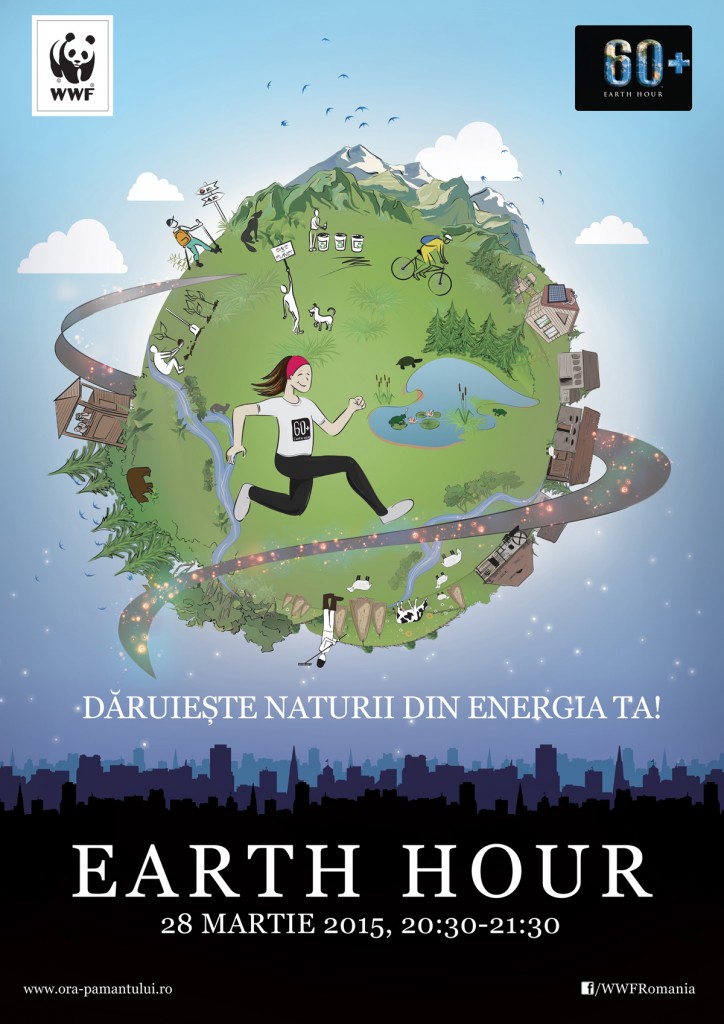Afiș  WWF-Earth Hour 2015-Romania