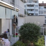 15 apartamente-mușuroi la interior de insulă urbană. Landskronhof în Basel, Elveția